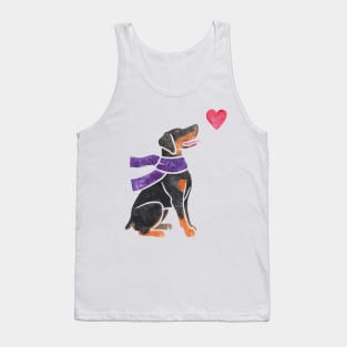 Watercolour Doberman Tank Top